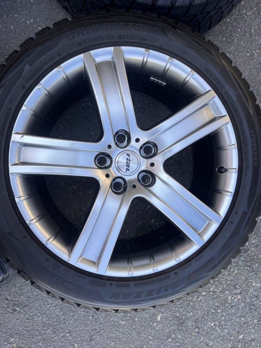 【送料込】【即決・即発送】中古4本セット　275/45R20 9J5H130+60 スタッドレスタイヤBLIZZAK カイエン Q7 トゥアレグ 2026年最新Yahoo!オークション -275／45r20の中古品・新品・未 -275-45-20 メルセデスベンツ W212 S212