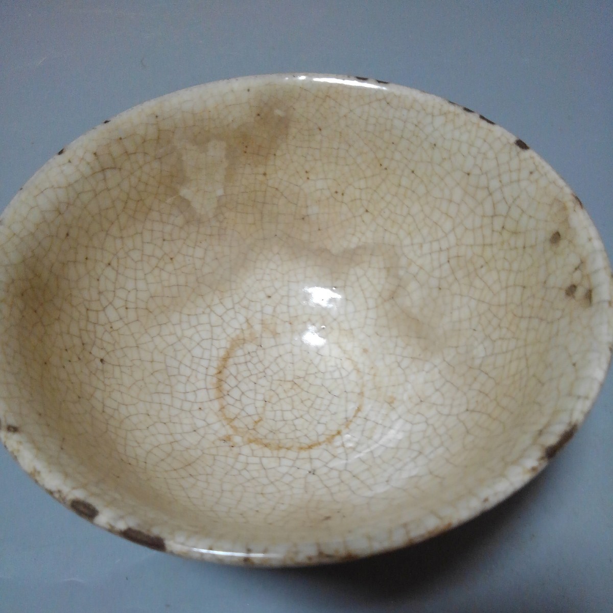 真物保証李朝前期『堅手小服茶碗』古共箱付 伝