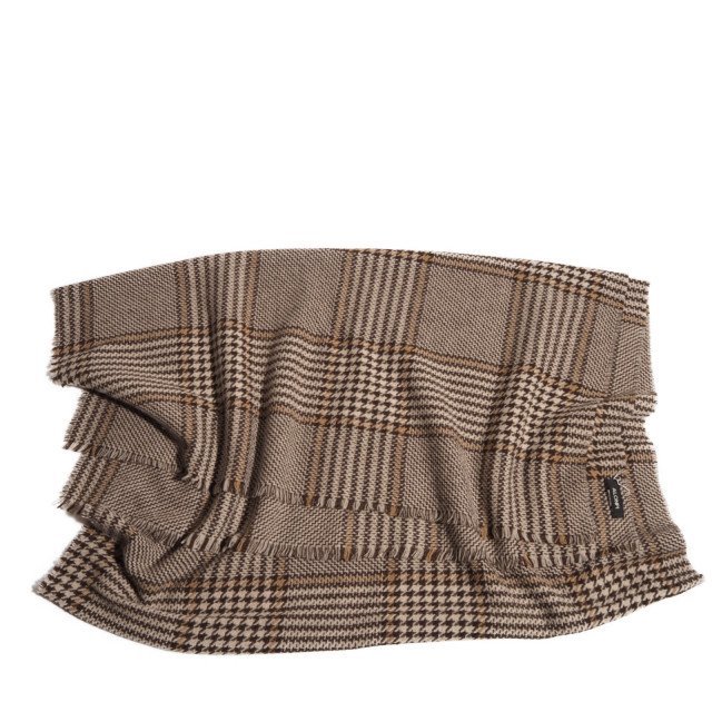 K9256P □ALONPI CASHMERE アロンピカシミア□ チェックストール