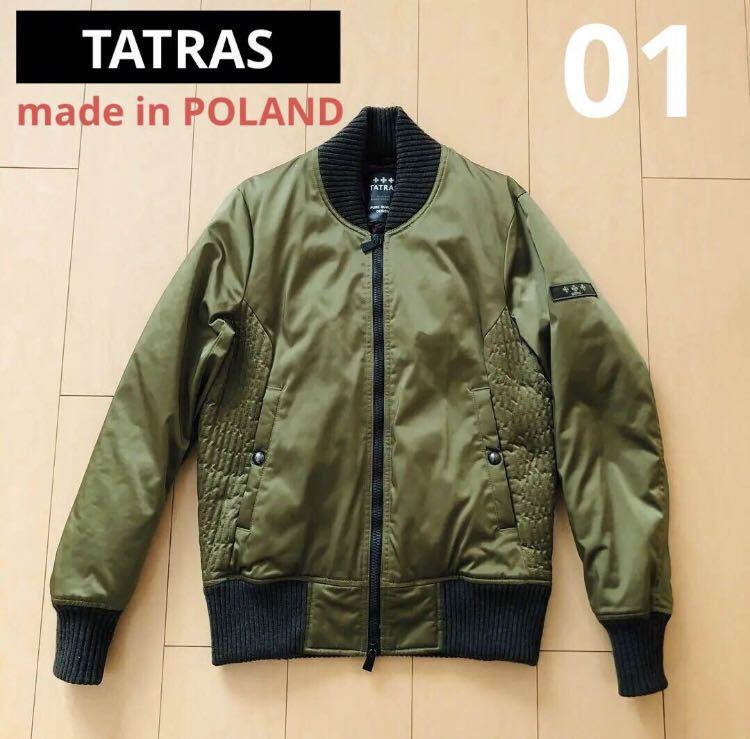 定価 約10万 TATRAS タトラス Rライン MA1型 ダウンジャケット カーキ 