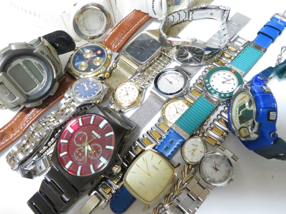 1円～ おたからや☆se396 腕時計 まとめて ジャンク扱 エルジン/シチズン/カシオ/セイコー クォーツ メンズ レディース