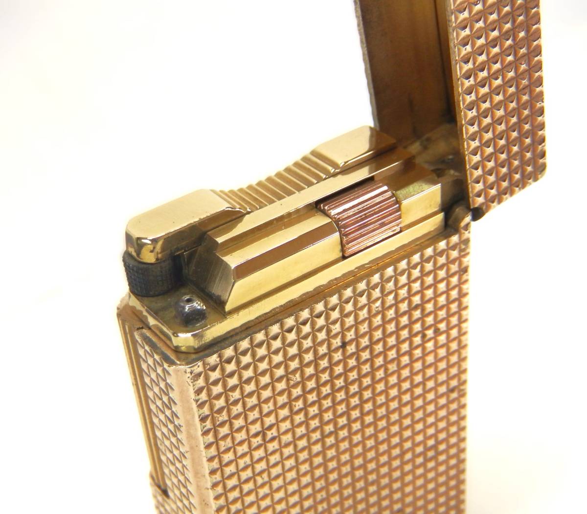 S.T.Dupont/デュポン ゴールド 20μ ローラーガスライター 喫煙具 ※火花