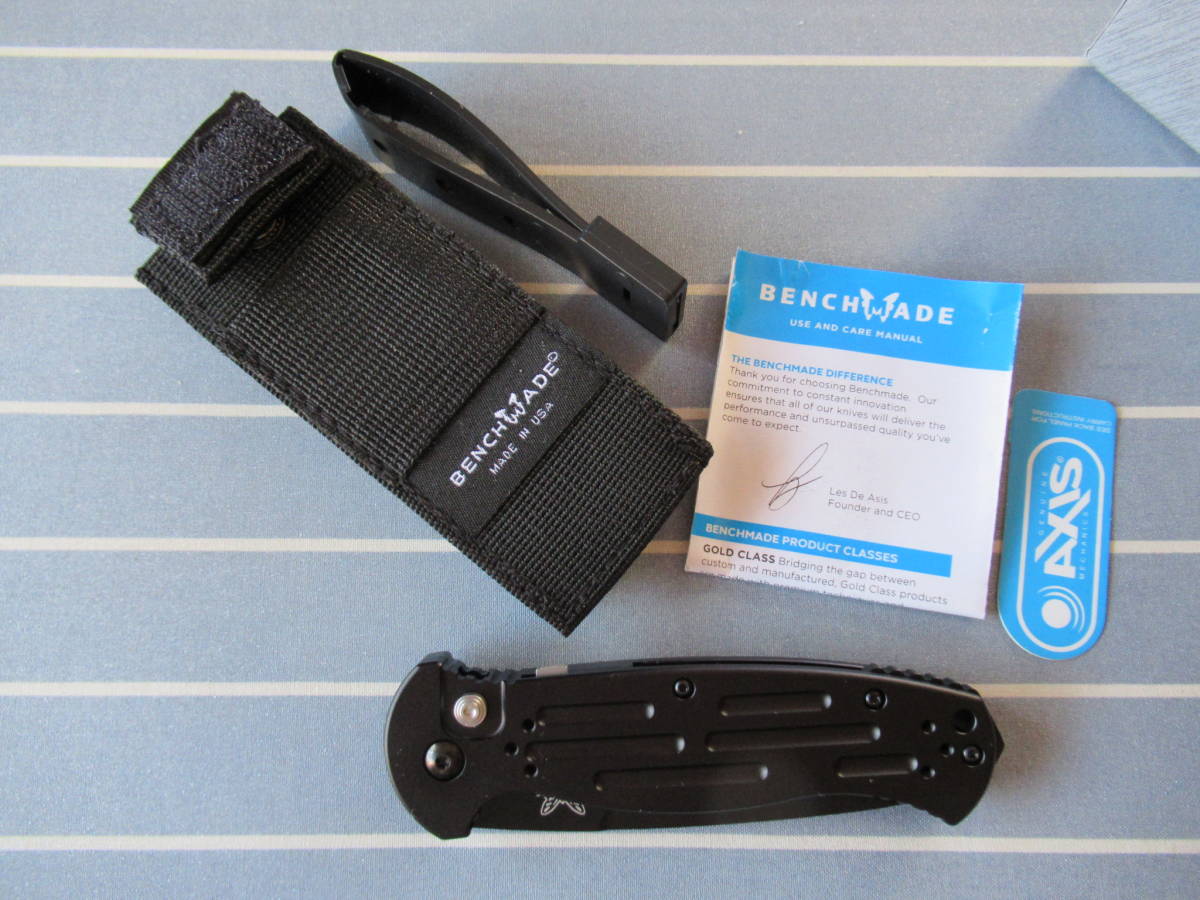 ベンチメイドAFO2風のボタンロックナイフ　未使用