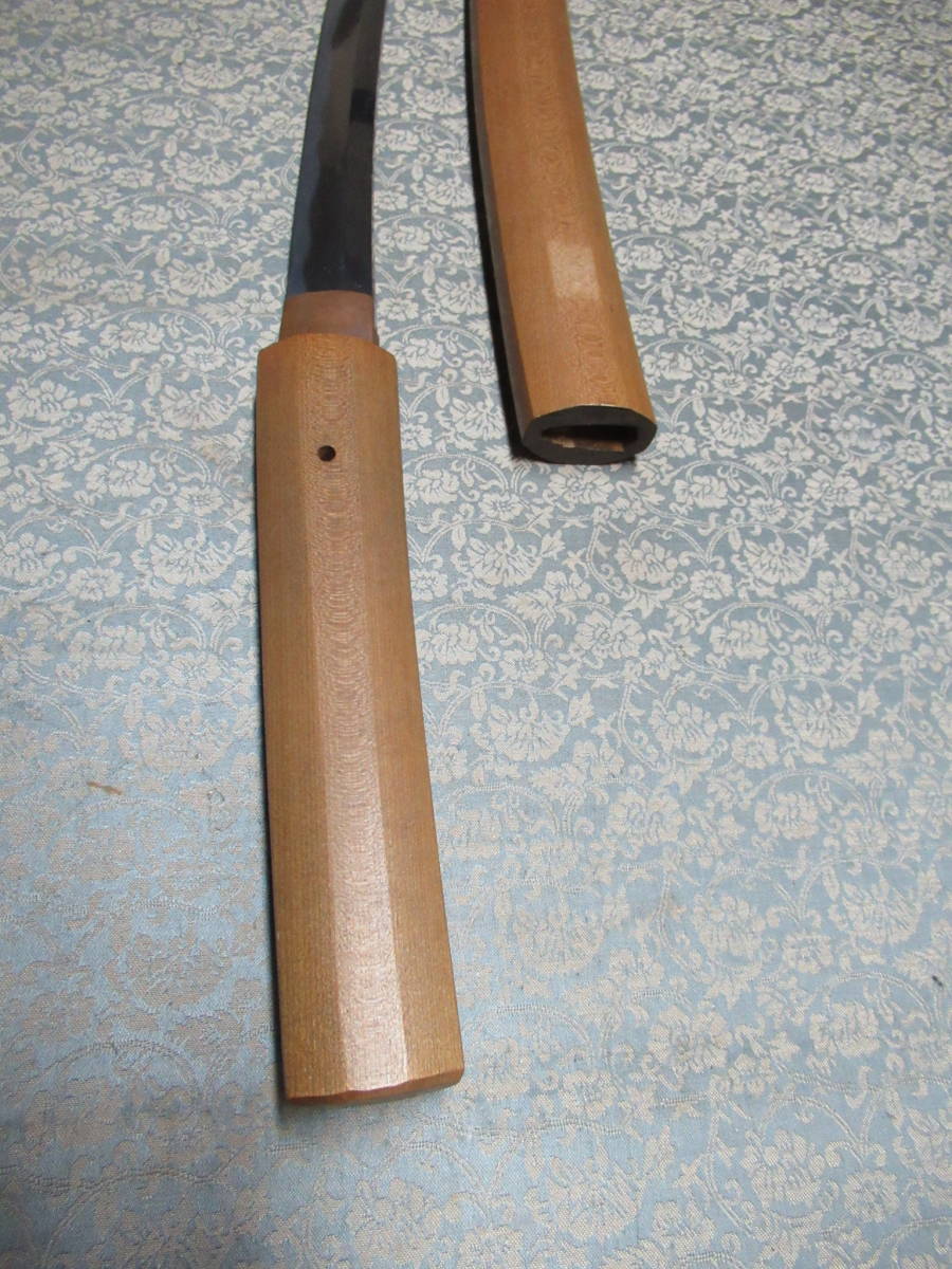 日本刀 白鞘 刃渡り53.4cm 」 白鞘 脇差 日本刀 現状刀 1000円 目釘穴