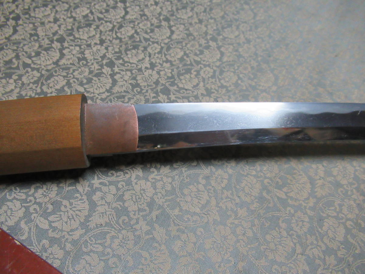 日本刀 白鞘 刃渡り53.4cm 」 白鞘 脇差 日本刀 現状刀 1000円 目釘穴