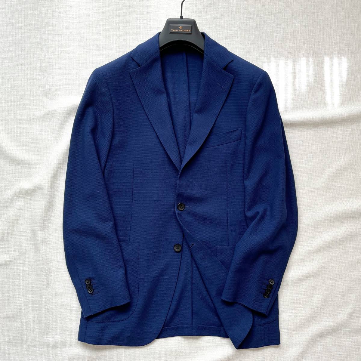 □1円〜 ＜美品!!＞□Belvest ベルベスト テーラードジャケット 3B段 