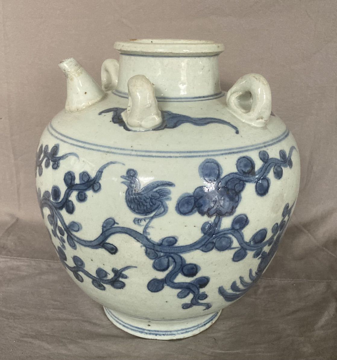 李朝 白磁 徳利 朝鮮 古陶 酒器 壺 壷 古美術 骨董 高麗 花瓶