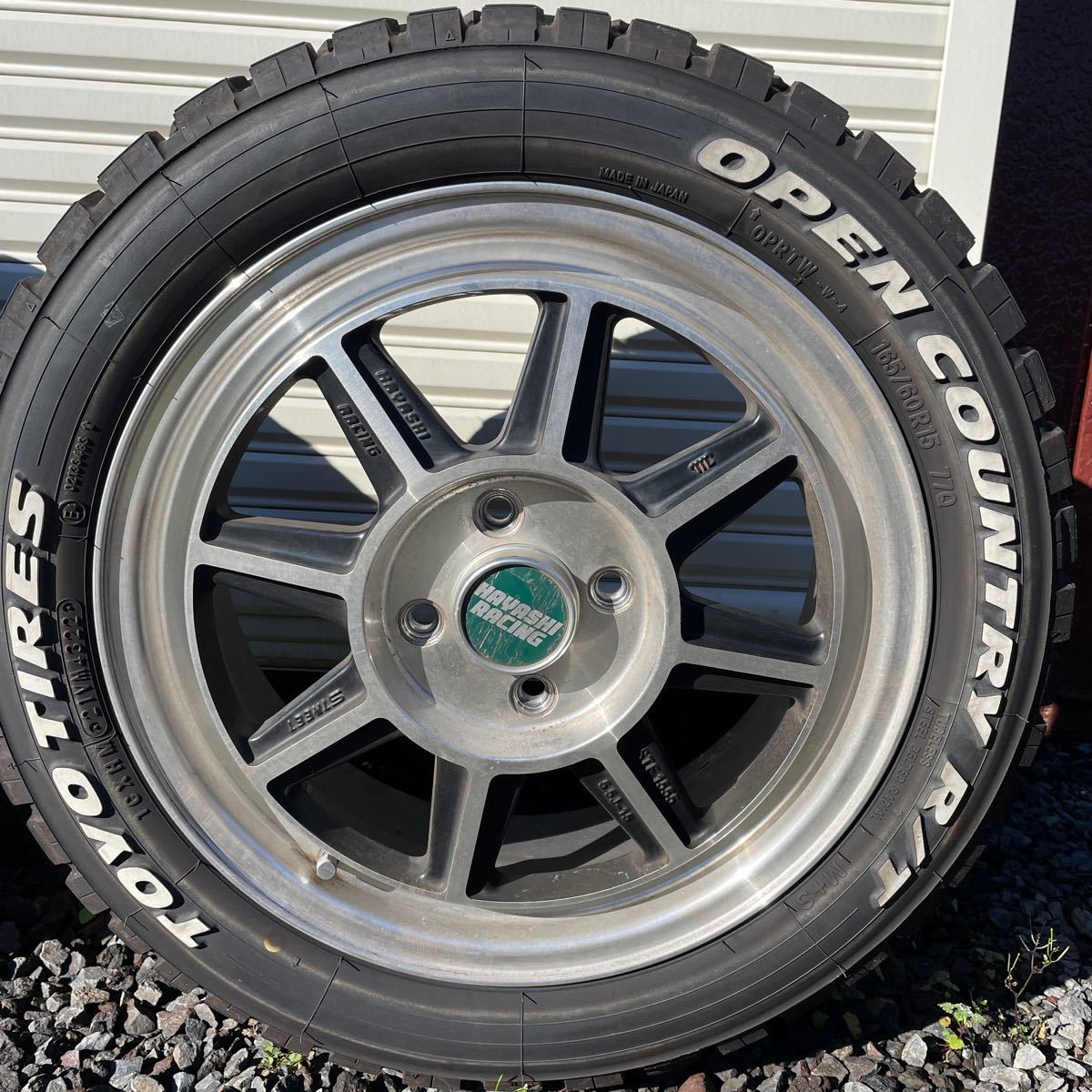 正規品　ハヤシレーシング PCD100 4穴 ハヤシレーシング 15インチ 5.5J +45 4穴 4本アルミホイール PCD100 検