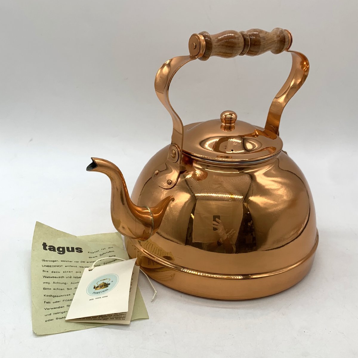 ④t397 TAGUS ターガス ケトル 銅 銅製ケトル ポルトガル製 1円～/保管