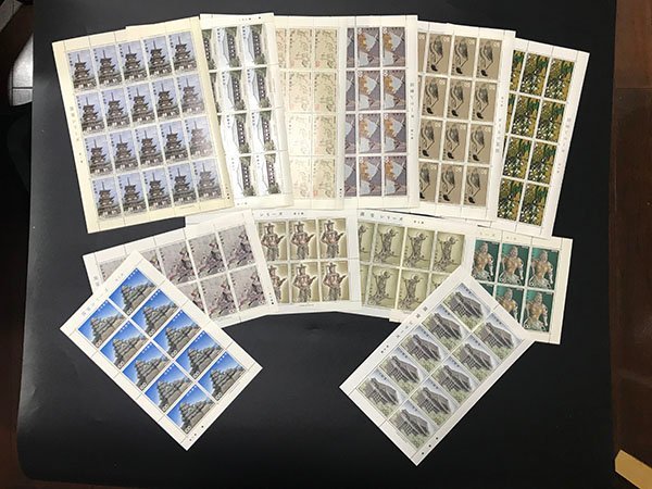 【全国無料，新品】 33755 第2次国宝切手シートロット 切手12シート 額面：6 000円(その他)｜売買されたオークション情報、yahooの商品情報をアーカイブ公開 - オークファン その他