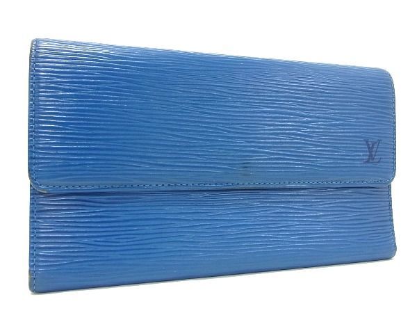 ♯【LouisVuitton】ルイヴィトン エピ ブルー キーポル55 Ⅵ1900
