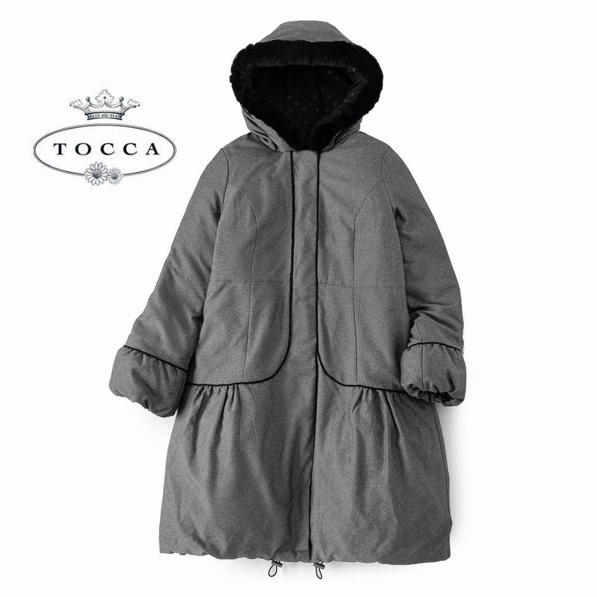 美品☆TOCCAトッカ☆0size/7号☆リバーシブルダウンコートQ126 【公式 