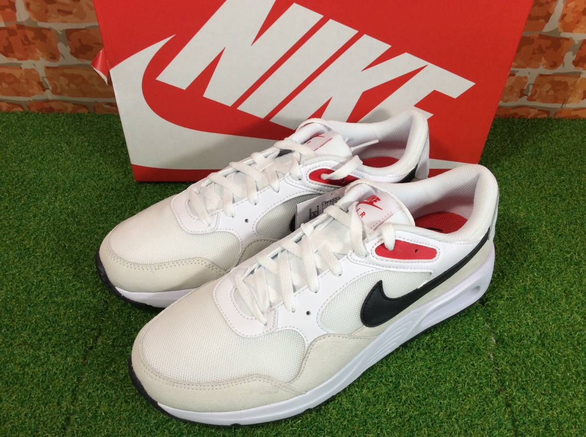 NIKE Air Max SC White/Phantom/University Red/Black CW4555-108 27cm 