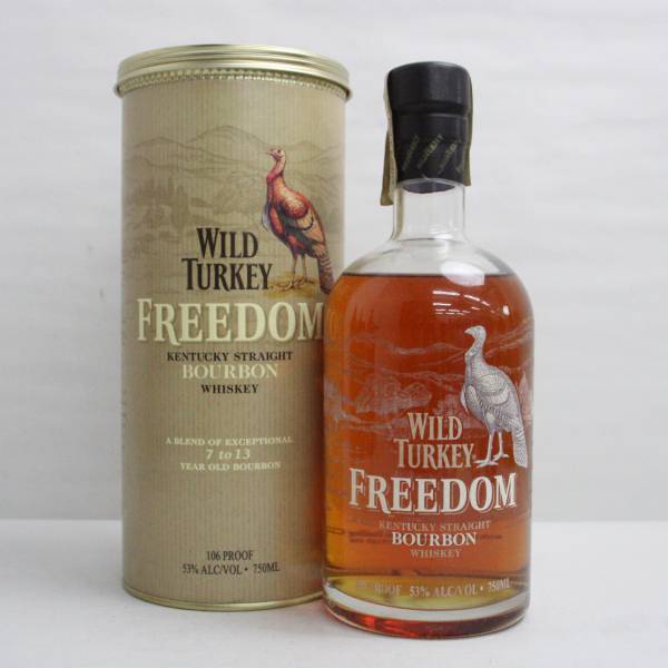1円~WILD TURKEY(ワイルドターキー)フリーダム 53% 750ml S23L080005