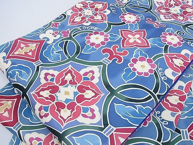 平和屋2■六通柄袋帯　正倉院花唐草文　逸品　fe6990