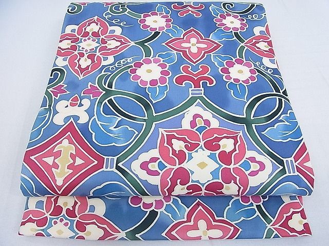 平和屋2■六通柄袋帯　正倉院花唐草文　逸品　fe6990
