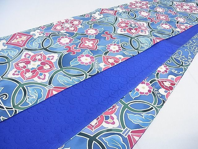 平和屋2■六通柄袋帯　正倉院花唐草文　逸品　fe6990