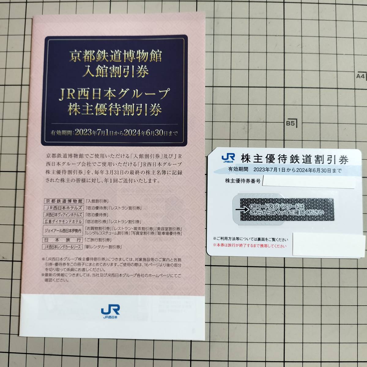 JR西日本株主優待セット