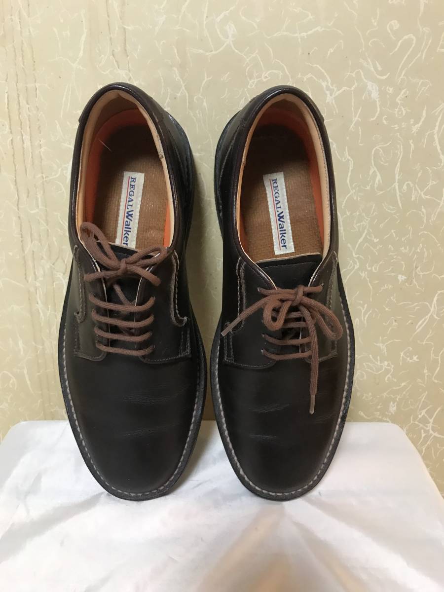 REGAL WALKER リーガル ウォーカー 　ビブラムソール　ブラウン　25 25.5cm E REGAL WALKER vibram ソール プレーントゥ リーガル リーガル