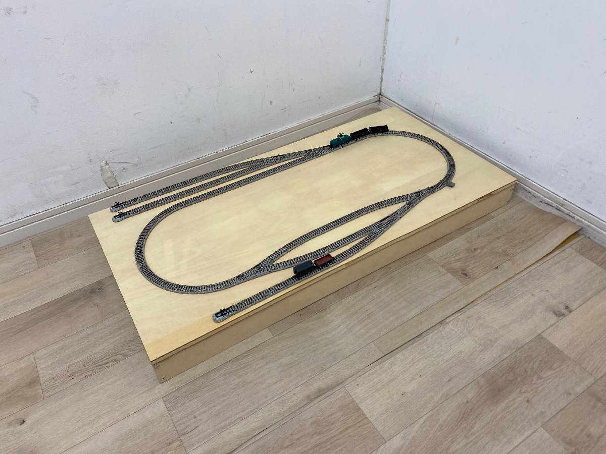 □【配送可】TOMIX 配線済みミニレイアウトボード 913×455mm 行き違い