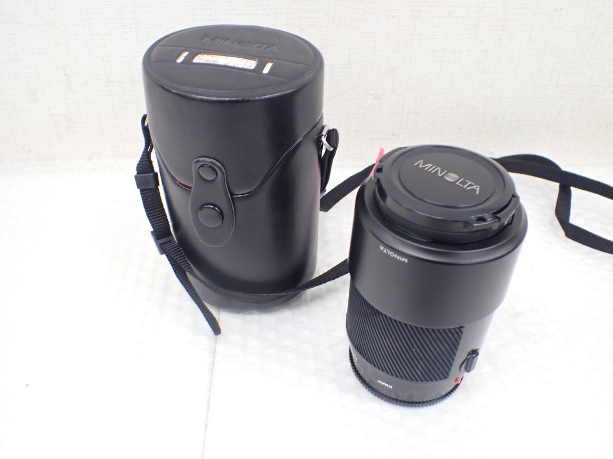 ☆D982-60　MINOLTA ミノルタ レンズ AF LENS 100MACRO 100mm 1:2.8(32) マウント径55mm、Kenko SKYLIGHT 〔1B〕55mm レンズフィルター