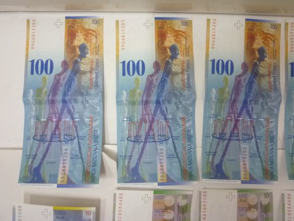 スイス旧紙幣 計CHF650スイスフラン分 計15枚 スイス連邦 Swiss