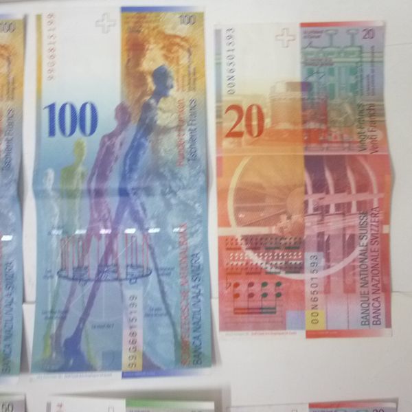 スイス旧紙幣 計CHF650スイスフラン分 計15枚 スイス連邦 Swiss