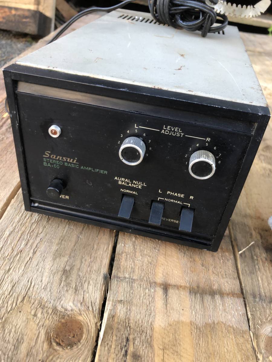 Sansui BA-60 solid state amplifier vintage many people hunt it
