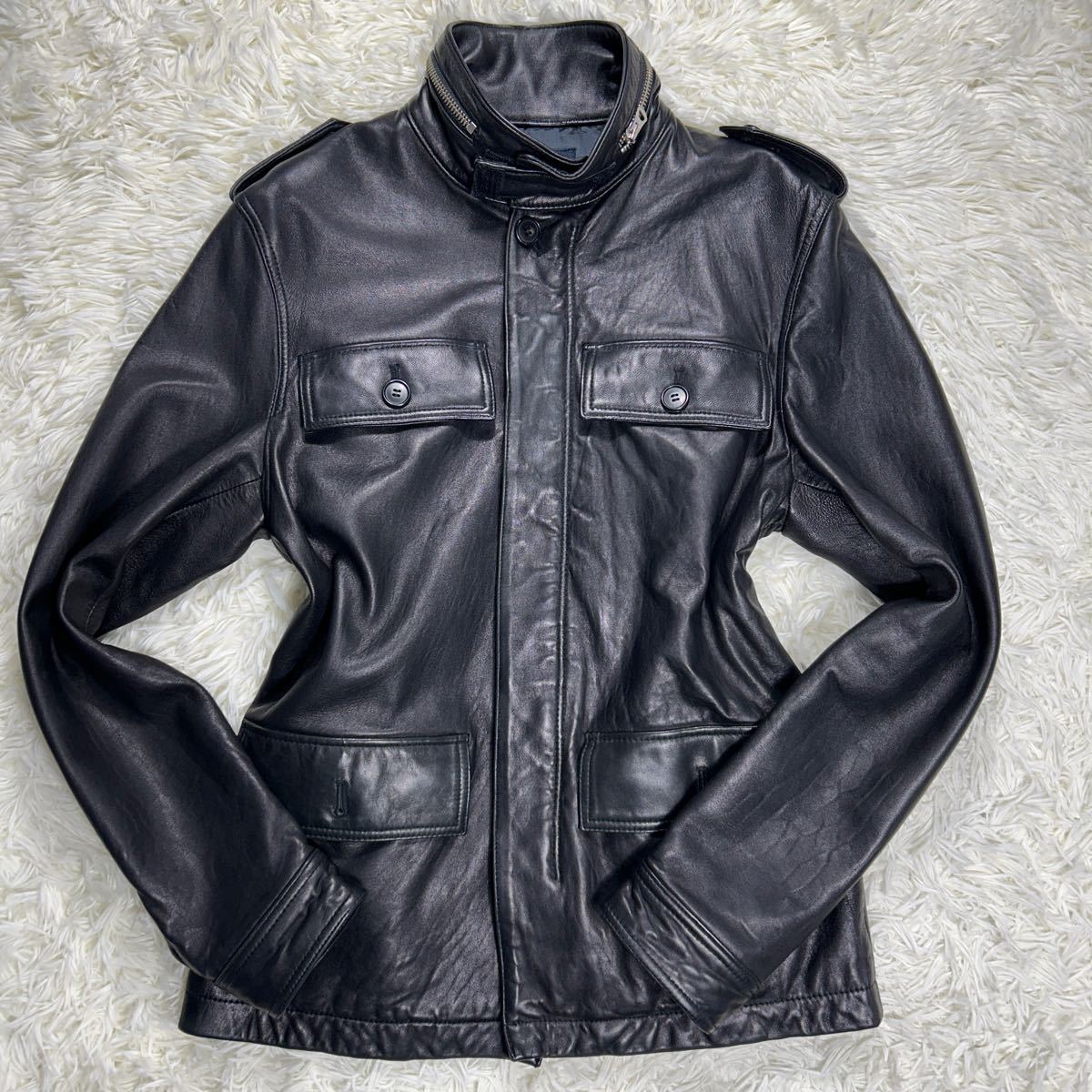 美品 ポールスミスラムレザー M-65 希少サイズ 美品 Paul Smith 美品 ポールスミスラムレザー M-65 希少サイズ 美品 Paul Smith