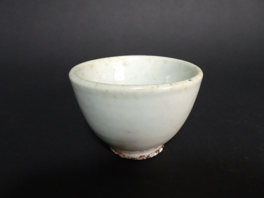道XG217】李朝時代 白磁 大茶碗 韓国古陶磁 高麗茶碗 茶道具 李朝