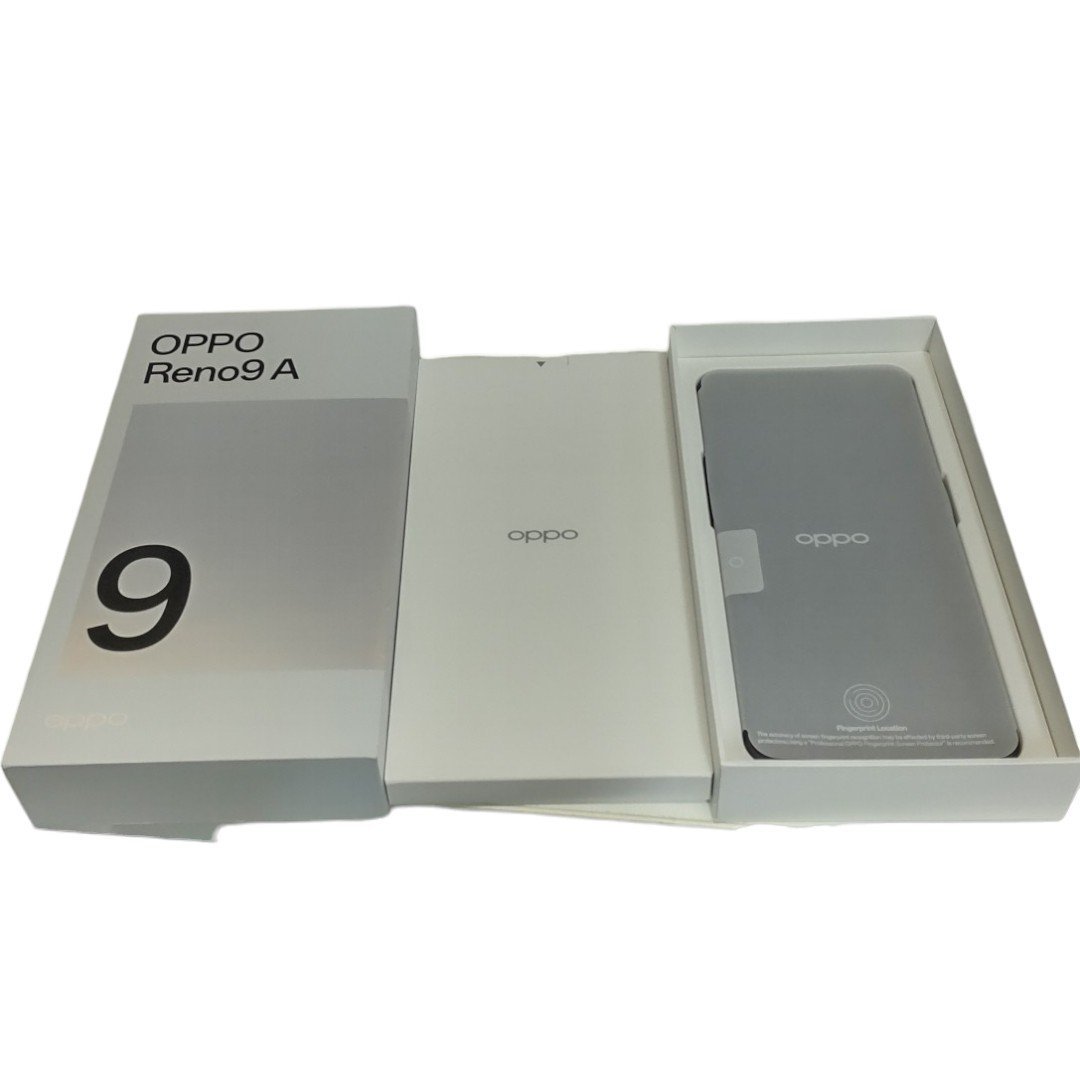 【未使用】 OPPO RENO9A モデルA301OP ナイトブラック ソフトバンク 判定: 〇 L54535RL