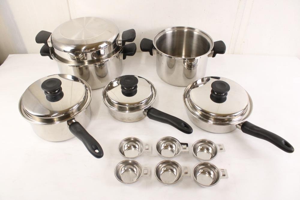 アムウェイ クイーンクック 24ピースセット (内15ピースセット) キッチン 鍋 スチール 調理器具 amway 07S2939-1