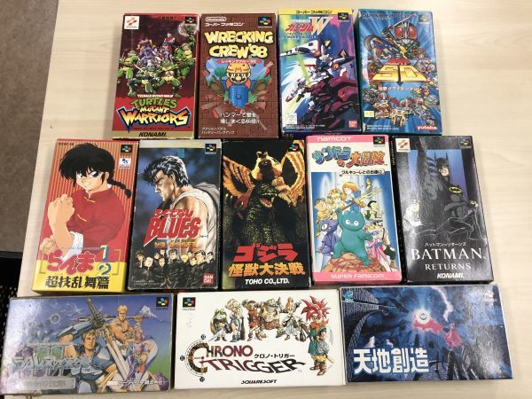 A01-005-1221-032 スーパーファミコン説明書あり 箱傷みあり 12本