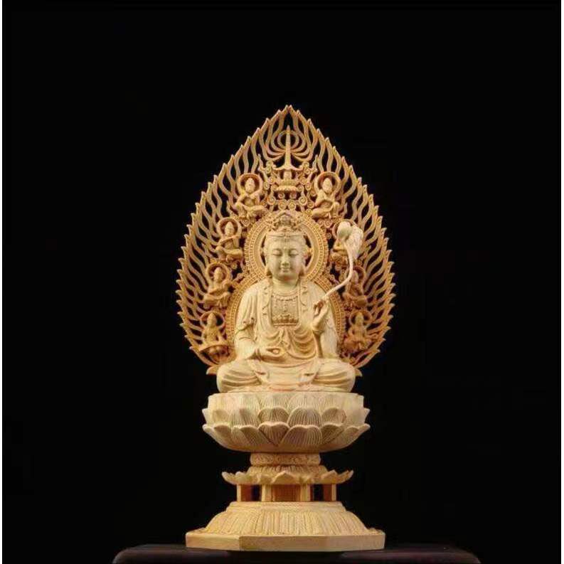 Myanmar 製仏像風彫刻 約22cm