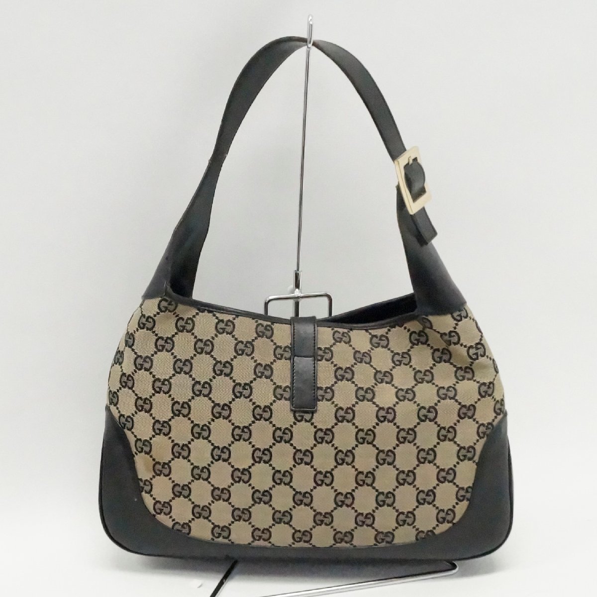 GUCCI グッチ キャンバス×レザー ショルダーバッグ 【公式通販】