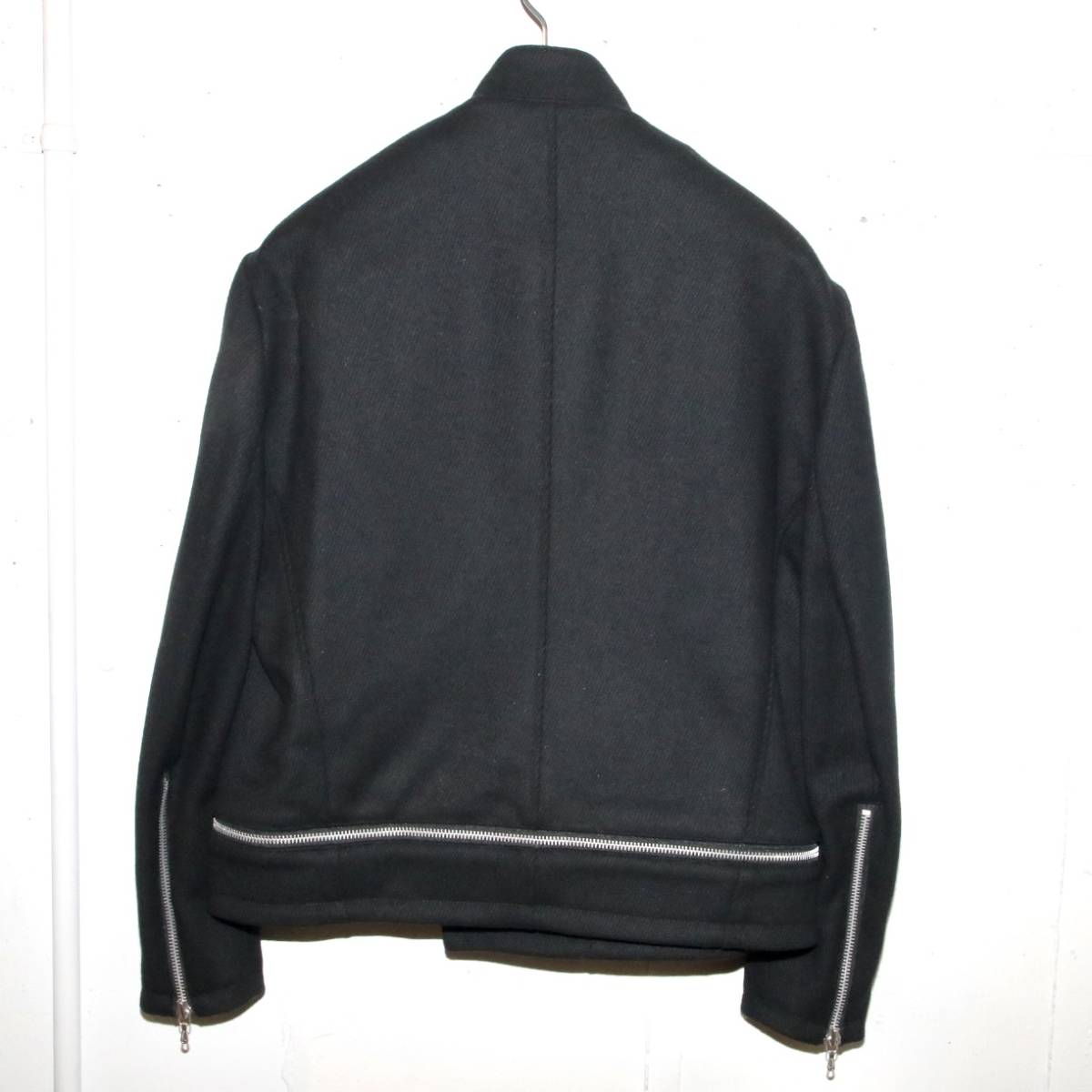 17AW新品 定価78100円 JULIUS ユリウス アタッチド ライダース ブルゾン ジャケット incarnation 597BLM30 rick owens guidi