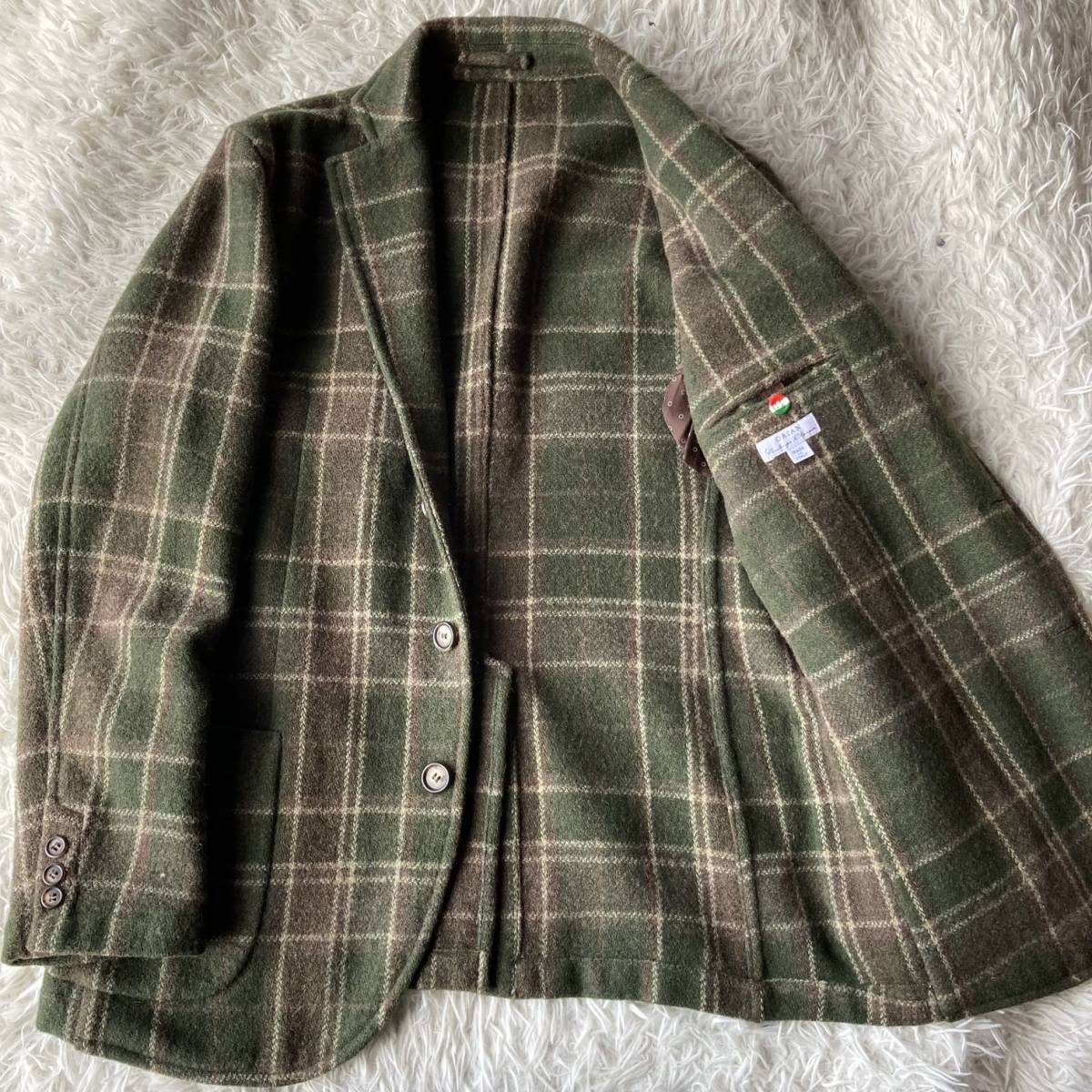 ◎サイズ48◎極美品【ORIAN/オリアン】ビームスF □フランネルチェック 