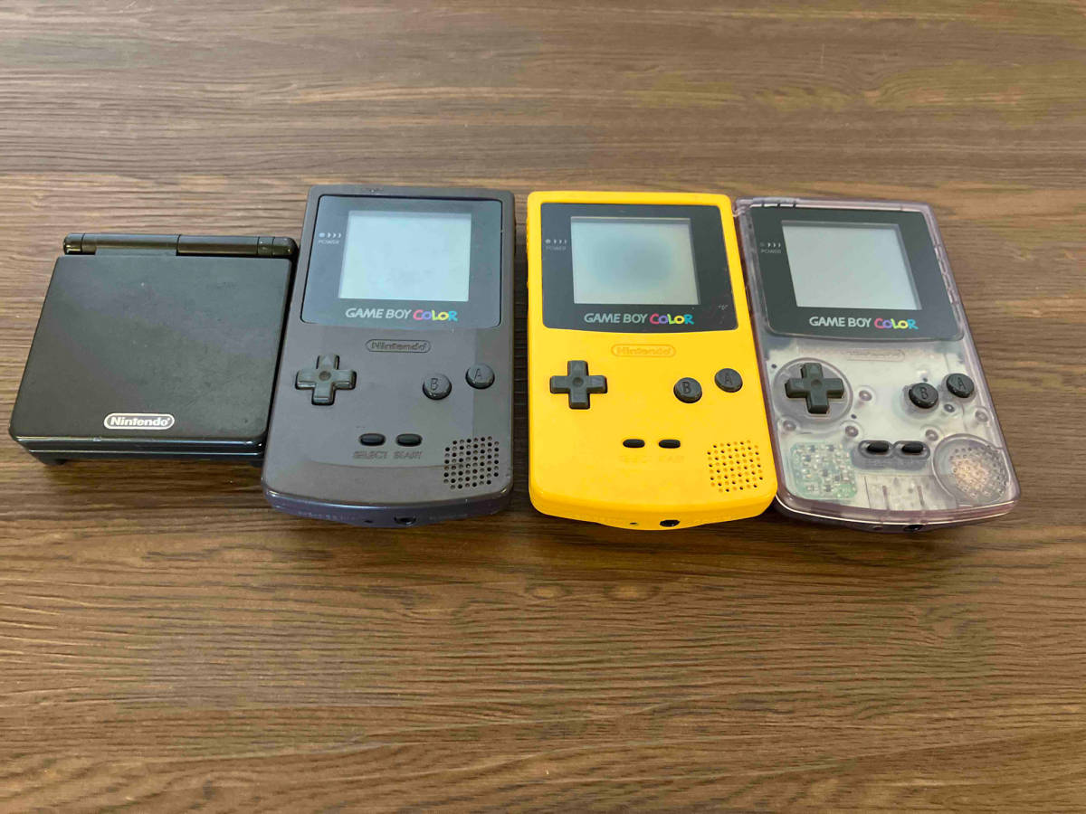 ジャンク品 ゲームボーイカラー CGB-001 3台 ゲームボーイアドバンスSP 