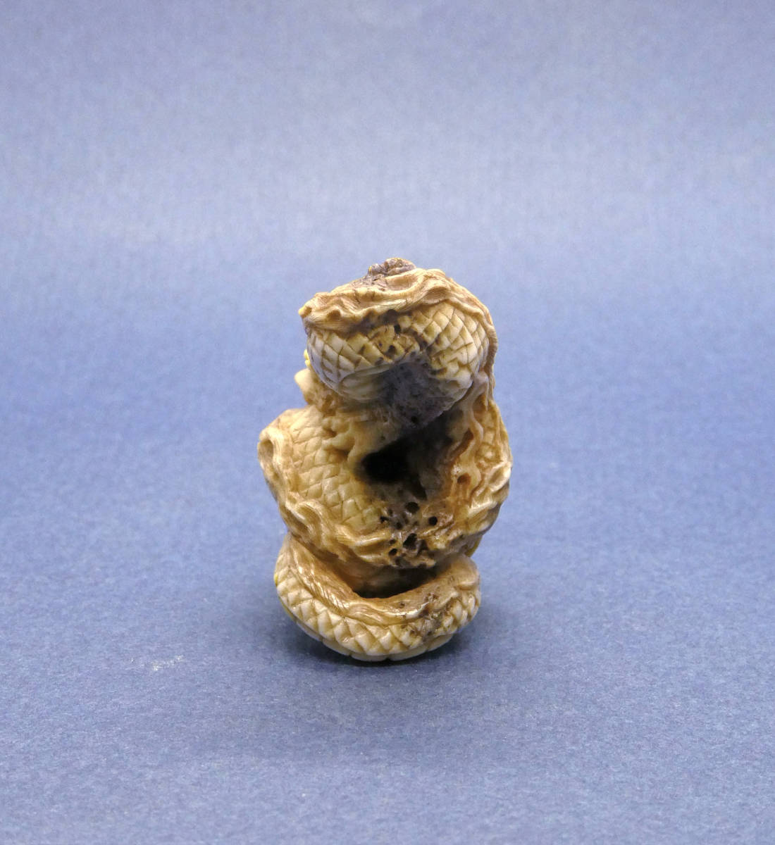 龍 | 根付 Gallery Uni-art – 象牙根付 wood 18金製 根付け, 鐐 京もの