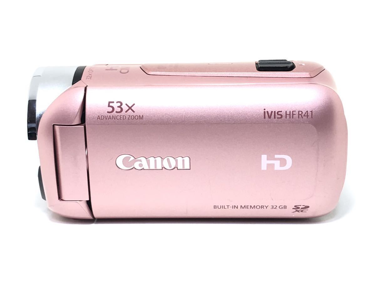 Canon ivis HF R41ピンク　ビデオカメラ 0【ジャンク】Canon キヤノン iVIS HF R41 HF iVIS R41 キヤノン