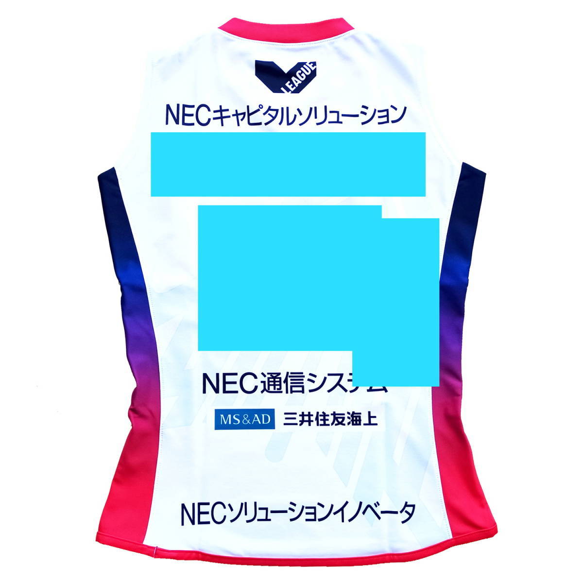 Vリーグ NECレッドロケッツ 現役選手実使用 支給品 直筆サイン入り