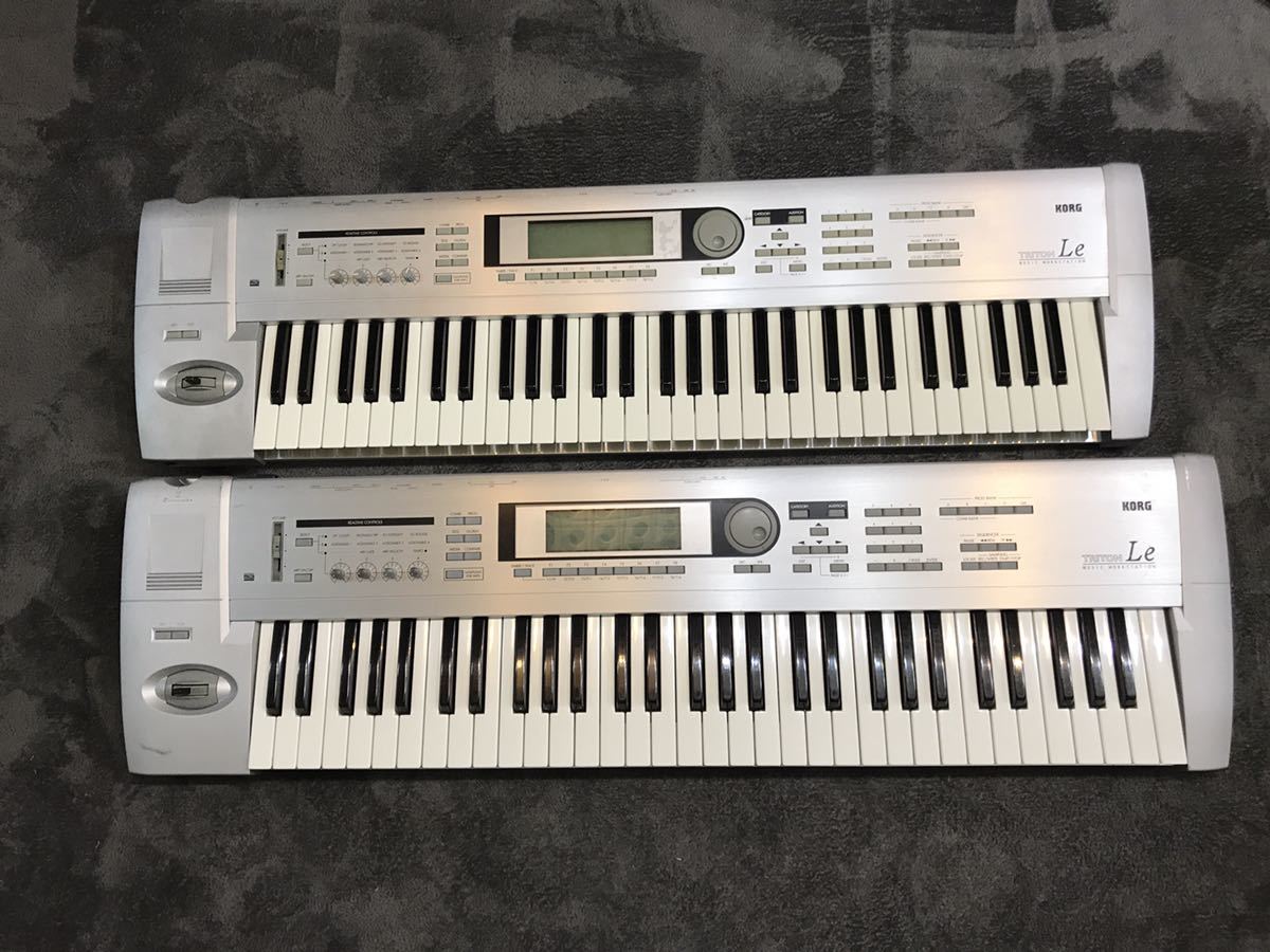 ジャンク】KORG シンセサイザー TRITON Le 61鍵 2台セット 動作品です 