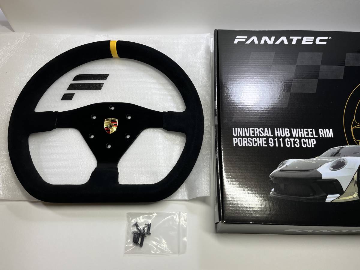 送料無料☆FANATEC Podium Wheel Rim Porsche 911 GT3 Cup スエード 