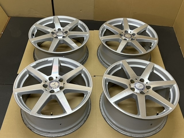 美品 メルセデスベンツ Cクラス純正ホイール17インチ スタッドレス付き 