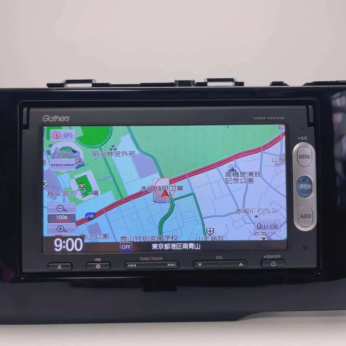 HONDA純正ナビカーナビ Gathers VXM-155VSi タッチパネル正常ホンダ