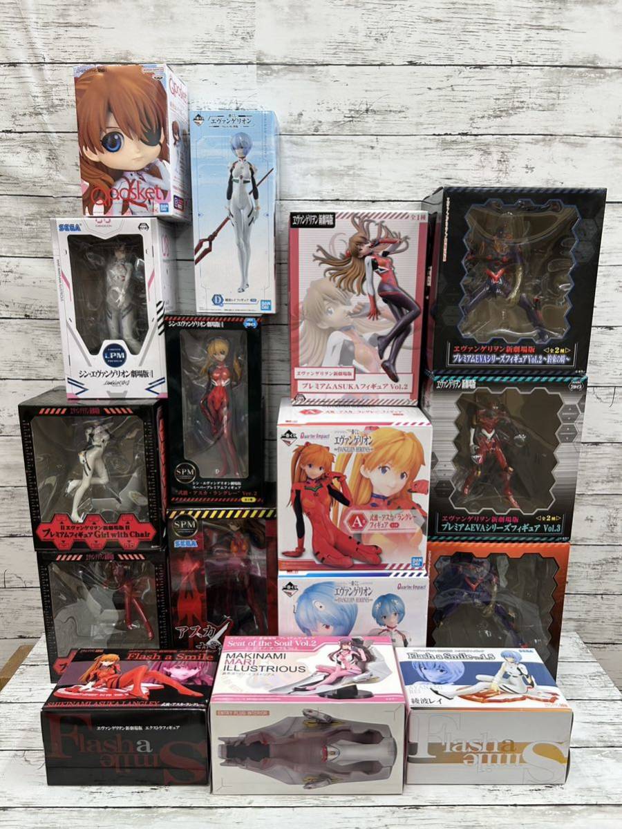 エヴァンゲリオンフィギュア 15体セット SPM・Qposket・一番くじ 