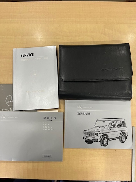 超希少 メルセデス ベンツ W463 Gクラス カブリオレ 車検証入れ 取説 メルセデスベンツ Gクラス G320 W463 取扱説明書 完全未記入整備手帳