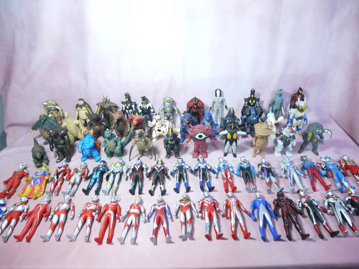 ウルトラヒーローシリーズ500 怪獣シリーズ500 ソフビ 68体セット 