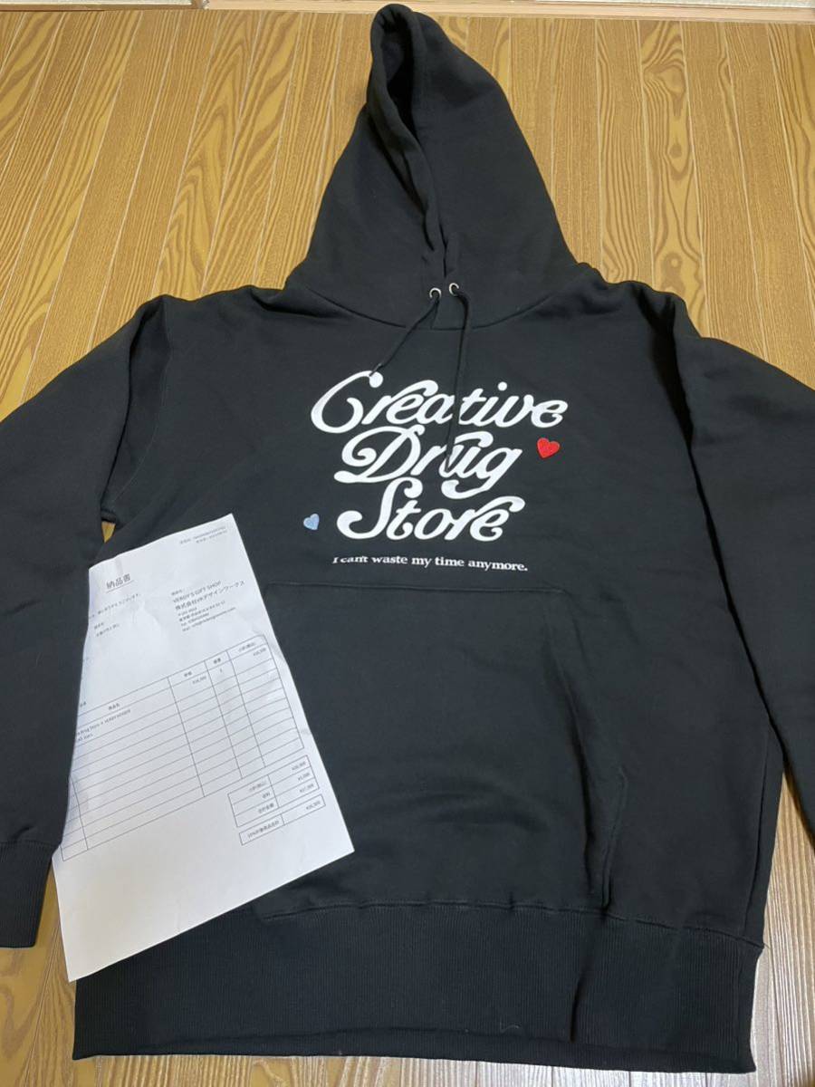 送料無料/納品書付 creative drug store CDS x VERDY Hoodie BBK 