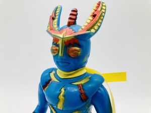 激レアカラー】70年代 当時物 イナズマン ソフビ 無版権 パチ 昭和レトロ- 